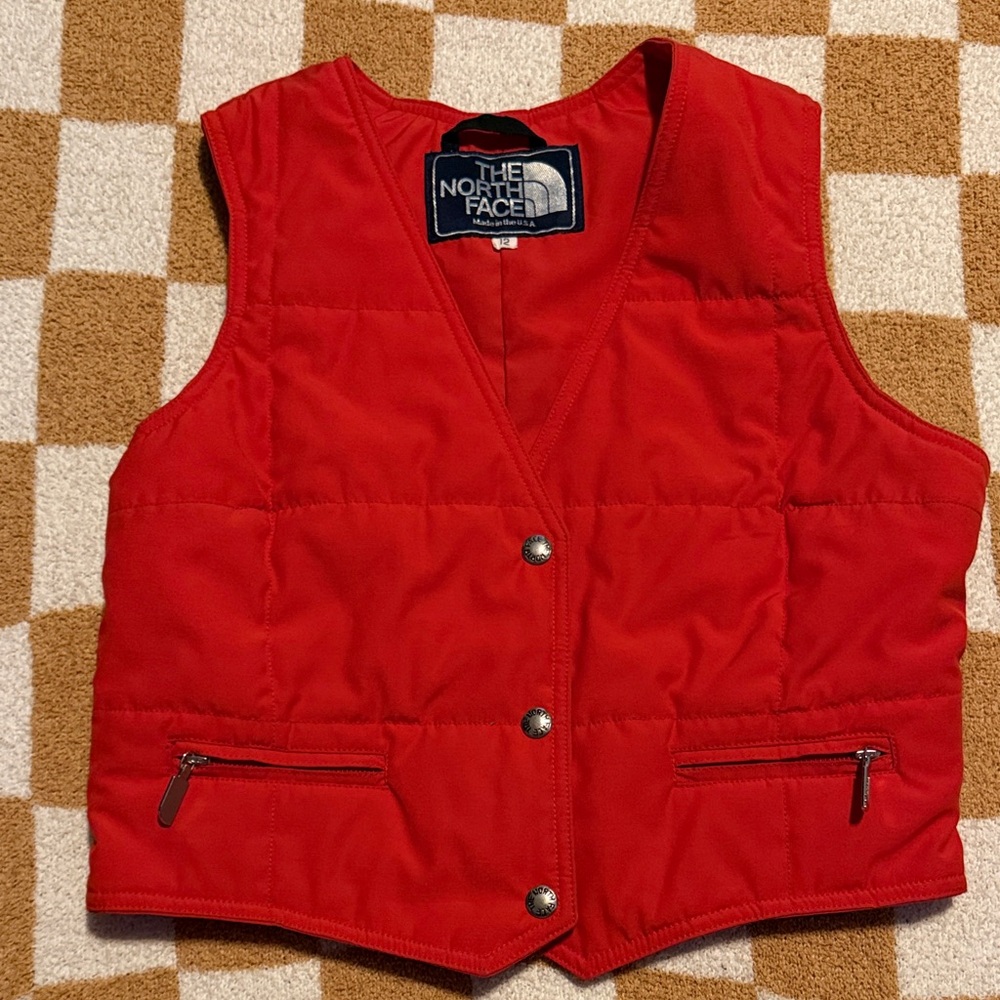 The North Face Kids Bright Red Quilted Vest